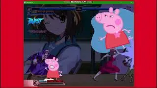 MUGEN REQUEST:Clarice Di Lanza & Kohaku vs Peppa Pig & Courtney|MUGEN ALL STARS 1.1B🍫