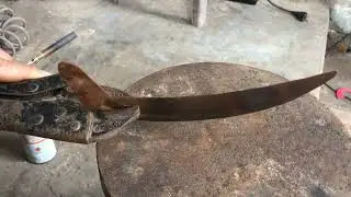 Restoration Old Hand Sickle - Simply A Restoration - Rusty Reaping Hook