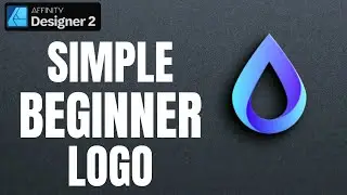 Simple Affinity Beginner Tear Drop Gradient Design - 6 MTH FREE TRIAL