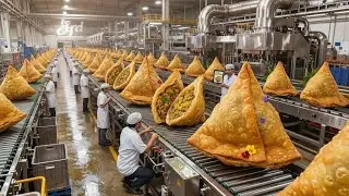 Inside the Samosa Factory  Mass Production of Crispy Samosas