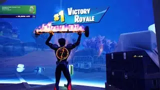 *NEW* REACTIVITY ON ISUPERSPEED SKIN IN FORTNITE PS5 + A VICTORY ROYALE WIN! (SOLO)