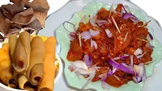 How to Make Peppered Ponmo (Cow Skin)