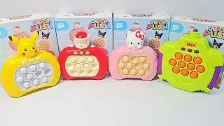 ASMR Playing Pop it Electronic Fast Push Game Fidget Toy | Stage Mode | Level Mode