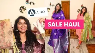 Ajio Sale Ethnic Wear Haul : Kurtis, Banaras Saree , Dupattas | Indianwear Styling |Priyanka Boppana