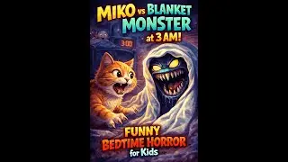Miko vs Blanket Monster at 3 AM! | Funny Bedtime Horror for Kids