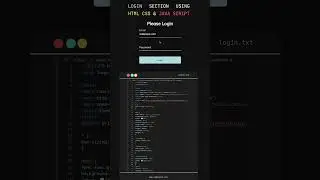 Login Page Animation just using HTML and CSS 