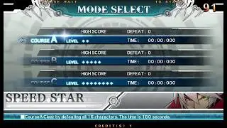 BlazBlue Centralfiction NESiCAxLive [SPEED STAR MODE - COURSE A] Gameplay
