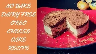 NO BAKE OREO CHEESECAKE! Raw w/ SECRET Ingredient! How To