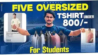 Five Oversized T-shirts under 800/- for students