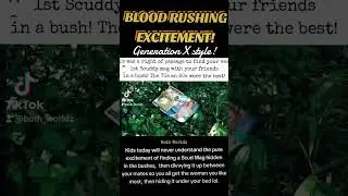 📖Blood Rushing Fun, Generation X Style - Young Man's right of Passage! #shorts #viral #trending #fyp