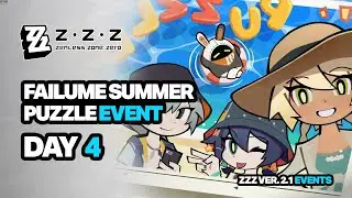 Failume Summer Puzzle Event Day 4 Gameplay - Zenless Zone Zero 2.1
