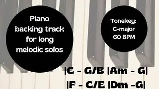 C Major Piano Backing Track &ndash; Calm, Melodic & Beginner‑Friendly Jam | Backtrack Groove