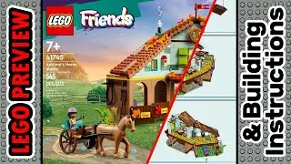 PREVIEW: 41745, LEGO FRIENDS, Autumn's Horse Stable​ & Building Instructions! LEGO 2023