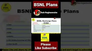 BSNL 153 plan details | Bsnl Unlimited Calling Plans | Bsnl Plans | Bsnl Validity Recharge #shorts