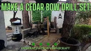 HOW TO MAKE A CEDAR BOW DRILL SET 🔥🪓🔥🔪