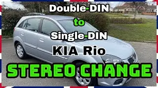 Double DIN to Single DIN - KIA Rio Stereo Change