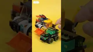 四辆乐高Q版小车 #lego#乐高 #minifigures