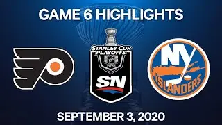 NHL Highlights | 2nd Round, Game 6: Flyers vs. Islanders - Sept 3, 2020