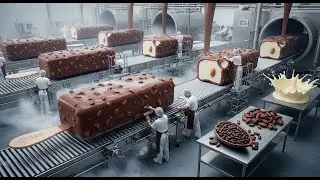 Inside a Magnum Ice Cream Factory From Fresh Cream to Chocolate Coated Bars Full Process