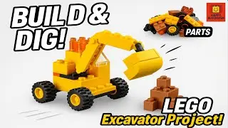 LEGO Excavator Build with Classic Set 10698 🚜 | Creative Construction Vehicle 🧱✨
