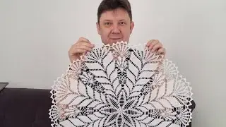 Шедевр крючком.  Пятая часть.  Салфетка крючком