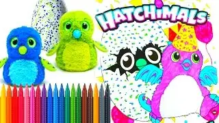 Hatchimals Coloring Book Speed Coloring Tiana Hearts
