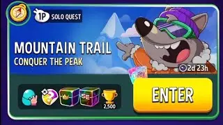 X2 speed Mountain trail solo challenge / solo quest 40 / match masters / conquer the peak 