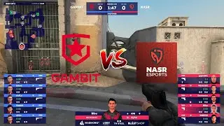 CS GO - Gambit vs NASR - BLAST Premier Spring 2021 - Dust2