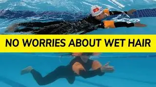 Learn how to swim breaststroke HEAD ABOVE WATER in 4 steps and keep your hair dry!
