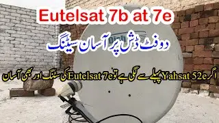 How to set eutelsat 7e on two feet dish #eutelsat7e #satellitesworld