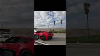 bmw m340i *stock turbo* vs c7 corvette z06 roll race