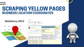 Scraping map coordinates from YellowPages.com listings | Latitude, Longitude | WebHarvy 2022