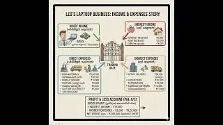 Direct Income, Direct expenses, indirect expenses, indirect income 
