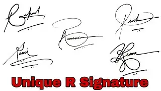 Unique R Signature Style | Beautiful Signature Style | #signature #handwriting 