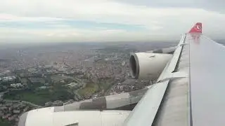 Airbus 340-300 Turkish Airlines Landing Istanbul Atatürk Airport (2014) LTBA