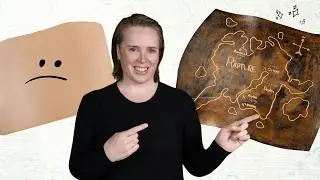 Making a Dark Fantasy Map | Leather Pyrography