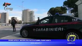 Grumo Appula &ndash; Mistero sull&rsquo;auto in fiamme, forse rubata