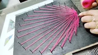 string art 🧵.     #stringarttutorial #art #viralvideo #etsyshop  #diycrafts  #wallhanging #homedecor