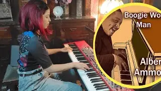 Albert Ammons Boogie Woogie Blues 🃏🎹 Piano Boogie cover by NateYasminRiver ✨