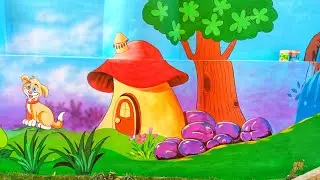 Wall Decoration, School Wall Decoration Ideas,  School Wall Art Decoration, Wall Painting Decoration