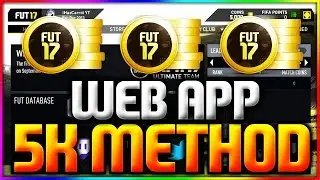 FIFA 17 | HOW TO TRADE WITH 5K - WEB APP 5K TRADING METHOD (FUT 17 HOW TO TRADE WITH 5K)