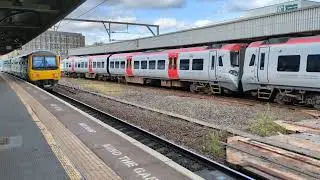 Trains at Stockport railway station on the 9th July 2025