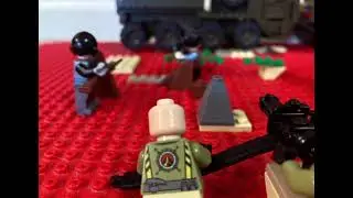 City lego ww2 battle German machine gun nest