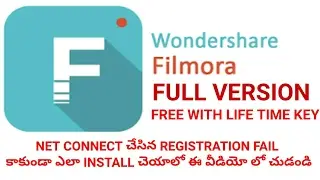 HOW TO INSTALL AND REGISTER WONDERSHARE FILMORA FOR FREE LIFE TIME ACTIVATION || Internet Required