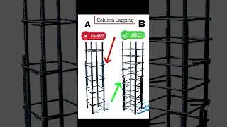 Column Lapping #construction #civilengineering #short