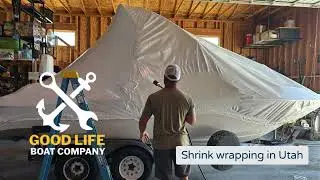 Good Life Boat Company would love to come shrink wrap your boat before the Utah winter hits