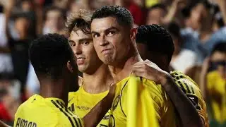 Al Nassr's Cristiano Ronaldo & Joao Felix Shine Against Al Akhdoud #alnassr #cristianoronaldo 