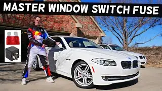 BMW F10 F11 MASTER WINDOW SWITCH FUSE LOCATION BMW 528i 535i 520i 530i 550i 518d 520d 525d 530d 535d
