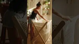 Baby Cradle #hangamacrame #art #artoftheday #for #foryou #handmade #baby #gift #cradles #macrame