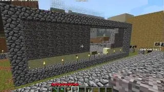 Minecraft: Buxville first theater curtain test.